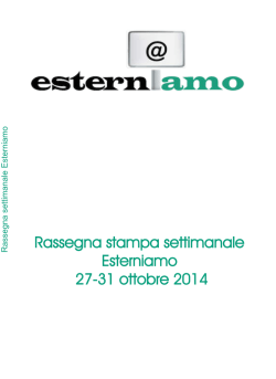 Rassegna Stampa Settimanale Esterniamo | 27