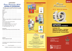 Piano Pianissimo 2014 - Comune di Marcallo con Casone