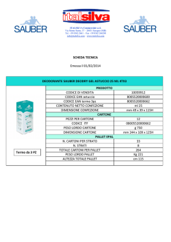 SCHEDA TECNICA
