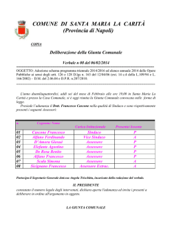 Programmazione triennale 2014/2016 ed elenco annuale 2014