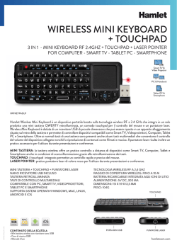 Wireless Mini Keyboard + Touchpad + Laser Pointer