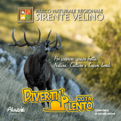Scarica il calendario estivo - Parco Naturale Regionale Sirente Velino