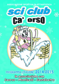 Libretto programma 2014-2015 - Comune di Castelvetro Piacentino