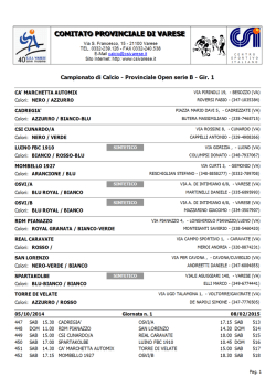 Open B1 - CSI Varese