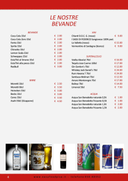 bevande - Easyfood Pisa
