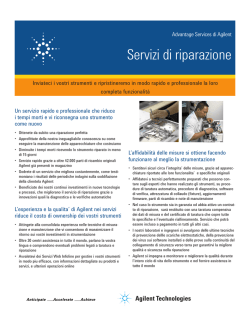 Servizi di riparazione - Agilent Technologies