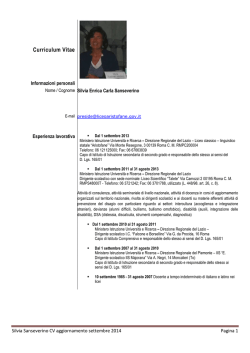 Curriculum Vitae - Liceo Classico e Linguistico Statale Aristofane