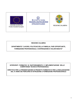Avviso pubblico - Regione Calabria