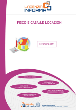 Fisco e casa: le locazioni - pdf