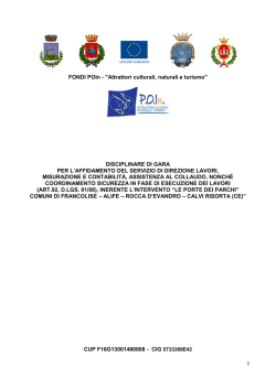 FONDI POIN ASSE - disciplinare direzione