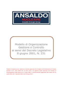 ANN_Modello di Organizzazione, Gestione e Controllo ex D.Lgs