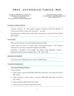 Prof. Antonello TARZIA