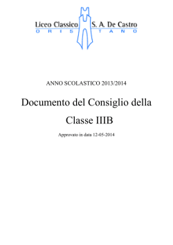 documento 15 maggio 3B - Liceo Classico SA De Castro