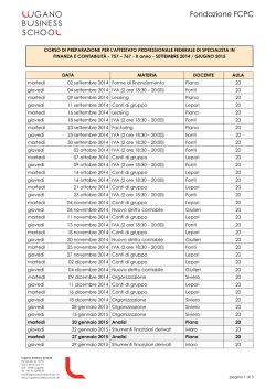 757-767 Specialista in finanza e contabilit&agrave; II anno, settembre 2014