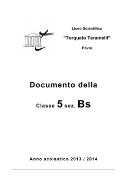 Classe 5 Bs - Liceo Scientifico Torquato Taramelli