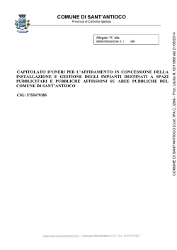 Capitolato [file ] - Regione Autonoma della Sardegna