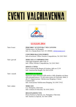 Scarica il programma completo clicca qui