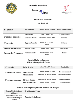 Premio Poetico Inter- lpes - Alliance fran&ccedil;aise Cuneo
