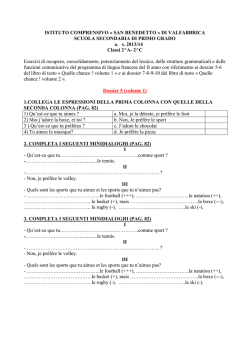 ISTITUTO COMPRENSIVO &laquo; SAN BENEDETTO &raquo; DI VALFABBRICA