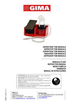 ASPIRATORE TOBI MANUALE ASPIRATOR TOBI