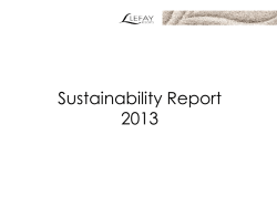 Sustainability Report - Lefay resorts – Lago di Garda