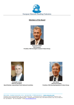 European Materials Handling Federation Members of the Board