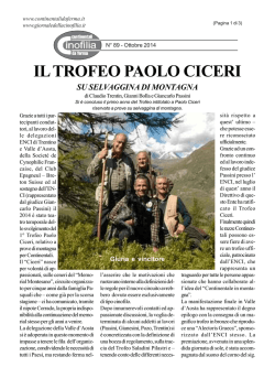 IL TROFEO PAOLO CICERI - giornale della cinofilia
