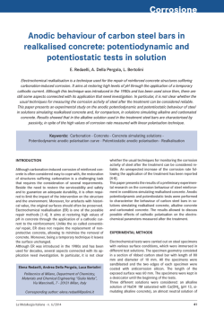 potentiodynamic and potentiostatic tests in solution