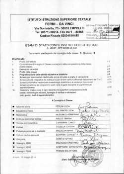 5 S - Istituto di Istruzione Superiore Enrico Fermi