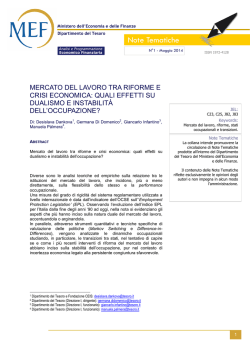 IL SOFTWARE LIBERO - Dipartimento del Tesoro