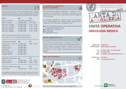 Carta accoglienza - Ospedale Maggiore Policlinico