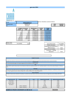 Gennaio - Marzo 2014