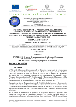 Gara Piattaforma FAD &ndash; disciplinare_tecnico