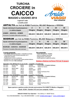 CAICCO - Araldo Viaggi Tour Operator