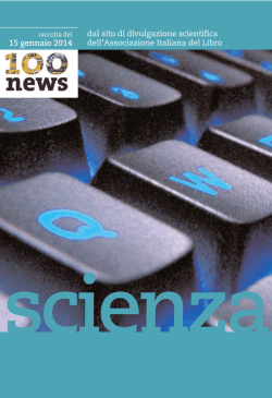 100news Scienza (15 gennaio 2014) - Associazione Italiana del Libro