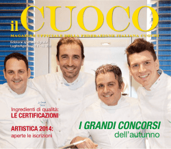 I GRANDI CONCORSI - Federazione Italiana Cuochi
