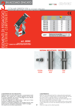 ELEMENTI DI FISSAGGIO FASTENING COMPONENTS