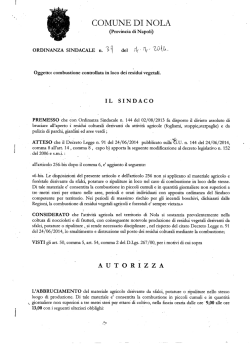 Combustione controllata in loco dei residui vegetali