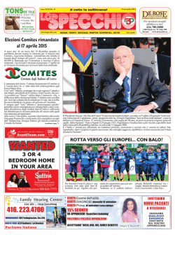 Elezioni Comites rimandate al 17 aprile 2015