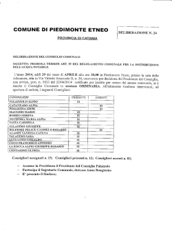 proroga termini art. 59 del regolamento comunale per la