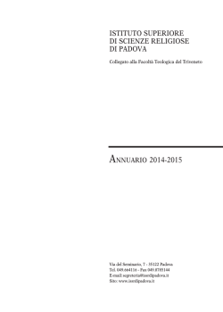 ISTITUTO SUPERIORE DI SCIENZE