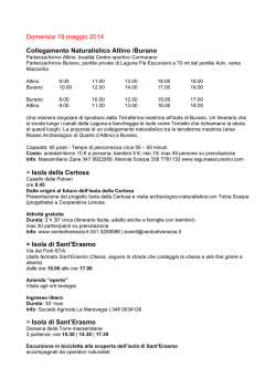 Domenica 18 maggio 2014 Collegamento