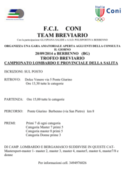 F.C.I. CONI - Amatorilombardia