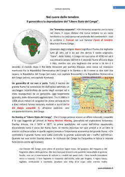 Nel cuore delle tenebre - lettura di approfondimento sulla