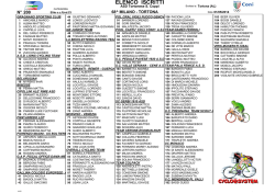 Elenco Iscritti - ItaliaCiclismo .net