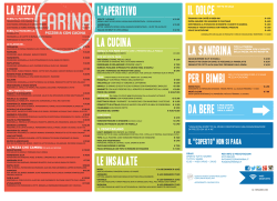 Giugno 2014 - Farina &ndash; Pizzeria con cucina