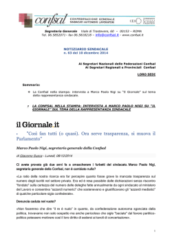 "Cos&igrave; fan tutti (o quasi). Ora serve trasparenza, si muova il Parlamento"