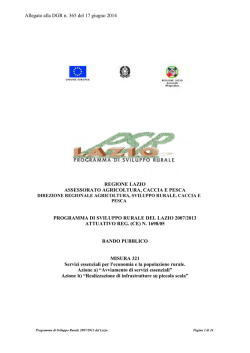 Scarica il bando - Agricoltura