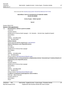 Servizio manutenzione materiale rotabile