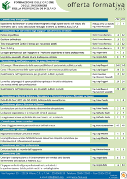 questo link - Ordine degli Ingegneri della Provincia di Milano